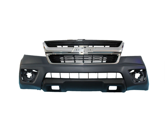 For 2015 - 2019 Chevy Colorado Front Bumper Upper Lower Grill