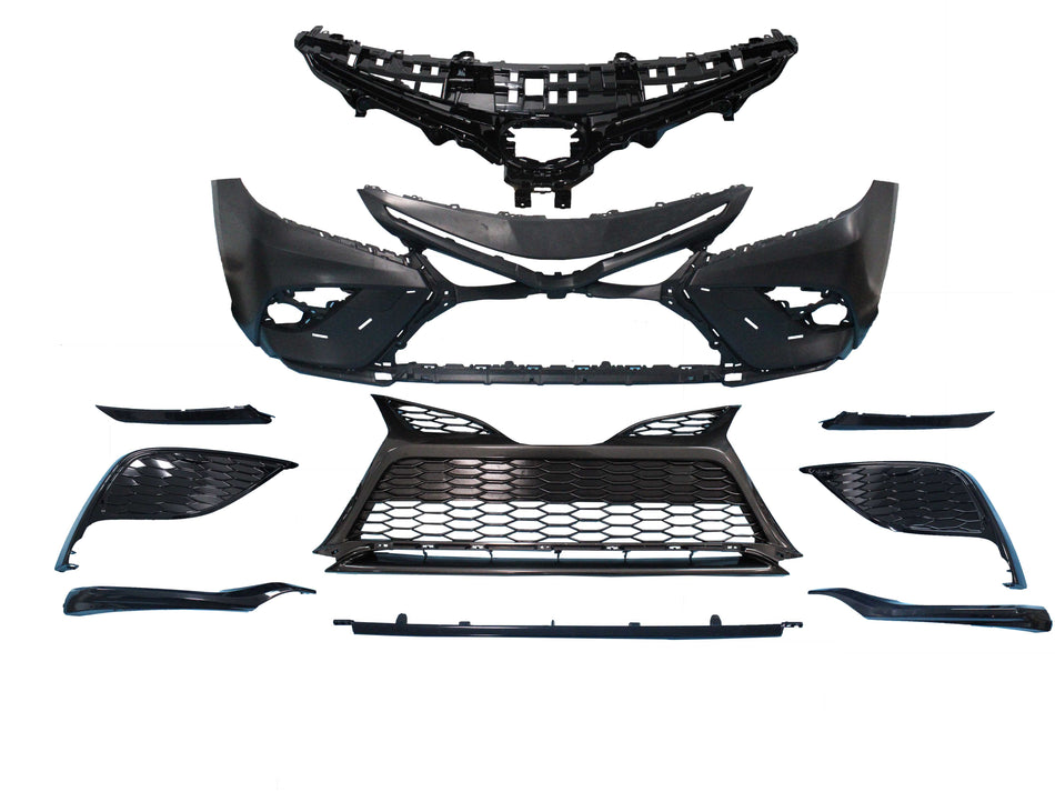 For 2021 2022 2023 2024 Toyota Camry SE XSE Complete Front Bumper Assembly