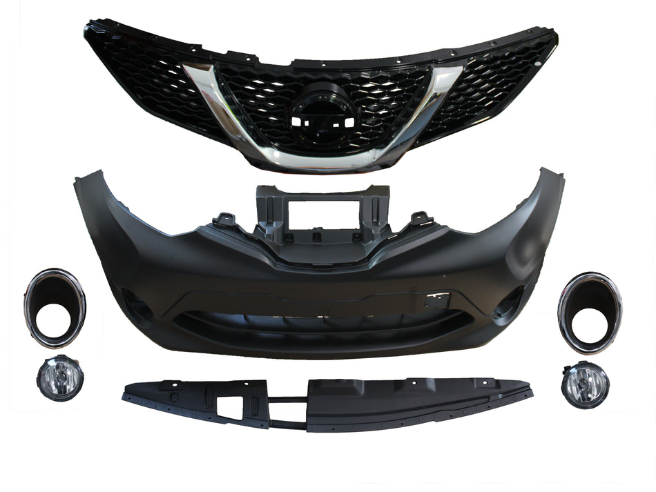 For 2017 2018 2019 Nissan Rogue Sport Front Bumper Assembly Complete 7 PCS