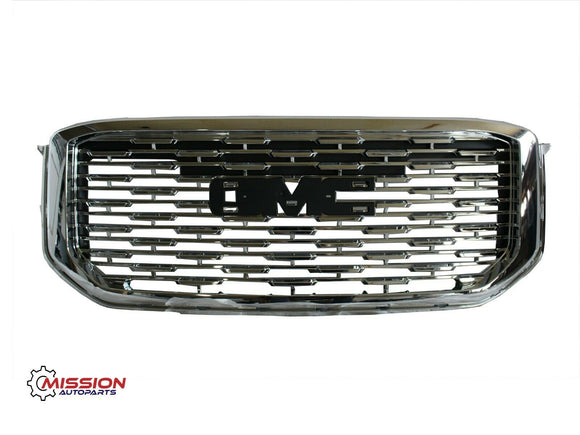 For 2015-2020 GMC Yukon Yukon XL Grill Grille Denali Style Chrome
