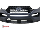 For 2020 2021 2022 Ford Explorer Front Upper Lower Bumper Grills Fog Light Cover