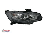 For 2016 2017 2018 Honda Civic Headlight Assembly Halogen Right and Left Side