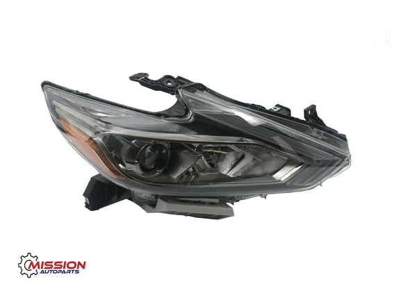 For 2016 2017 2018 Nissan Altima Headlight Halogen Black W/O LED DRL Right Side