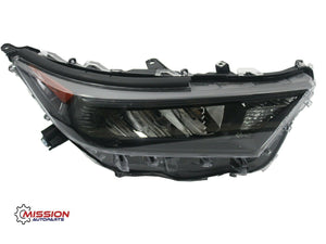 For 2019 2020 2021 Toyota RAV4 Headlight Assembly Black LED Passenger Right Side