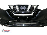 For 2017 2018 2019 Nissan Rogue Front Bumper Grills Chrome Trim Fog Light Set