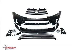 For 2017 2018 2019 Toyota Highlander Front Bumper Assembly Complete 8 PCS