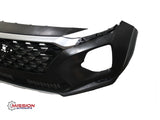 For 2019 2020 Hyundai Santa Fe Complete Front Bumper Grills Skid Plate  8 PCS