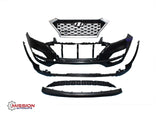 For 2019 2020 2021 Hyundai Tucson Complete Front Bumper Grill Skid Plate 5 PCS