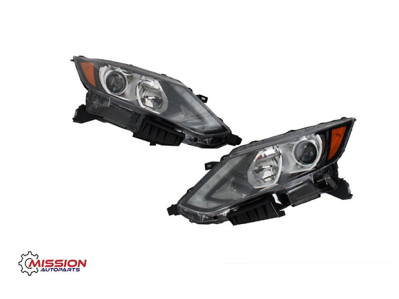 For 2017 2018 2019 Nissan Rogue SPORT Halogen w/LED DRL Right and Left Set