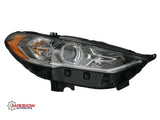 For 2017 2018 2019 Ford Fusion Headlight Halogen W/O LED DRL Right Left W/Bulbs