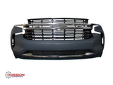 For 2021 2022 2023 Chevy Tahoe Suburban Complete Front Bumper Grills Skide Plate