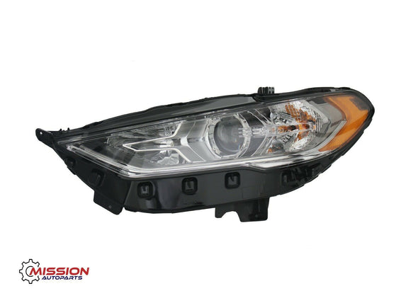 For 2017 2018 2019 Ford Fusion Headlight Halogen W/O LED DRL Left Driver Side