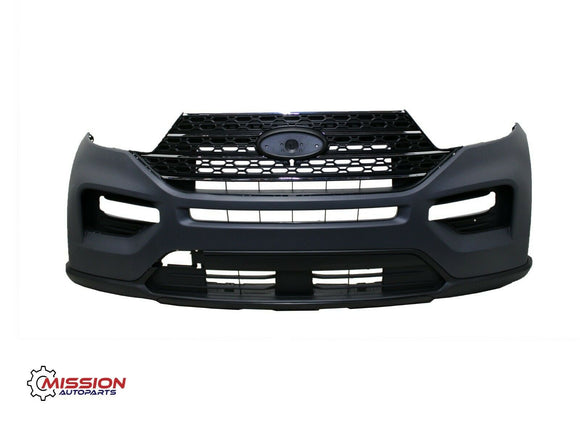 For 2020 2021 2022 Ford Explorer Front Upper Lower Bumper Grills Fog Light Cover