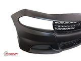 For 2015 - 2021 Dodge Charger Front Bumper Upper Lower Grill Fog Lamp Covers
