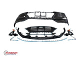For 2020 2021 2022 Hyundai Sonata Complete Front Bumper Grills Valance 11PCS