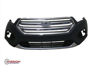 For 2017 2018 2019 Ford Escape Front Bumper Grills Skid Plate Fog Lights Cover