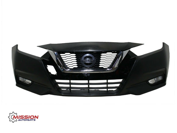 For 2020 2021 Nissan Versa Front Bumper Upper and Lower Grill Fog Lights