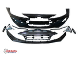 For 2019 2020 Hyundai Elantra Complete Front Bumper Grill Fog Lights  9PCS