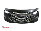 For 2019-2021 Chevrolet Chevy Malibu Front Bumper Upper Lower Grills Fog Lights