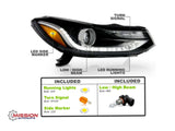 For 2017 - 2022 Chevy Chevrolet Trax Headlight w/LED DRL Left and Right w/Bulbs