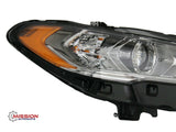 For 2017 2018 2019 Ford Fusion Headlight Halogen W/O LED DRL Right Left W/Bulbs