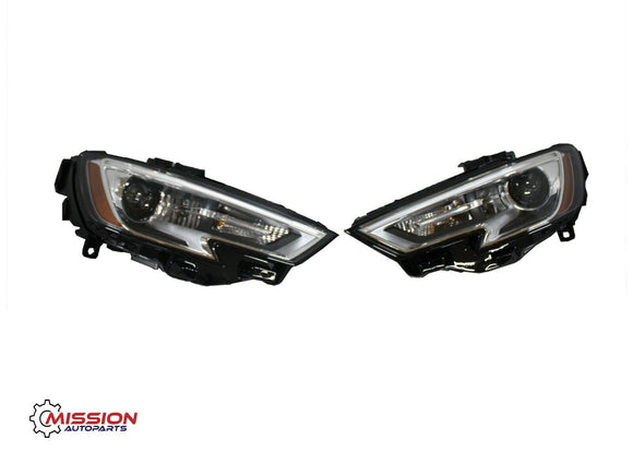 For 2017 2018 Audi A3 Headlight Xenon Left and Right Side w/Ballast and Bulbs