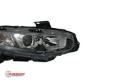 For 2016 2017 2018 Honda Civic Headlight Assembly Halogen Right and Left Side