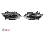 For 2017 2018 2019 Nissan Rogue Headlight Assembly Halogen W/LED DRL Left and Right Side Set