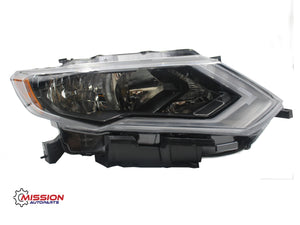 For 2017 2018 2019 Nissan Rogue Headlight Assembly Halogen W/LED DRL Passenger Right Side