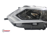 For 2017 2018 2019 Nissan Rogue Headlight Assembly Halogen W/LED DRL Driver Left Side