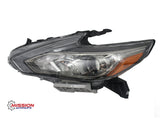 For 2016 2017 2018 Nissan Altima Headlight Halogen Black/Smoked Housing W/O LED DRL Driver Left Side