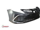 For 2021 2022 Toyota Camry L LE XLE Front Bumper with Upper Lower Grills and Bumper Trims